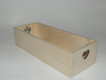 Scatola in legno cuore cm 9, 5 x 24, 5 x 6