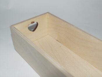 Scatola in legno cuore cm 9, 5 x 24, 5 x 6