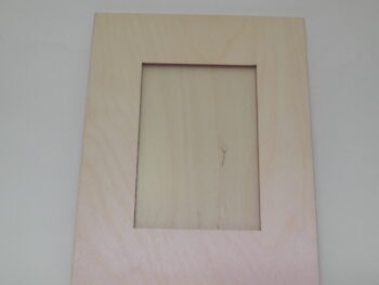 Cornice porta fotografia falda larga in legno