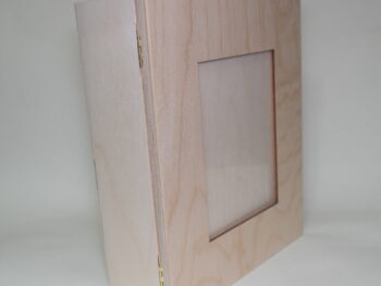 scatola porta gioielli con coperchio porta fotografia cm 28 x 22 x 9,5