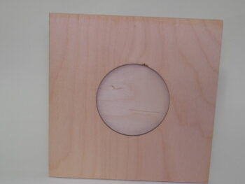 Porta fotografia in legno tondo