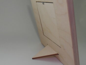 Porta fotografia in legno tondo