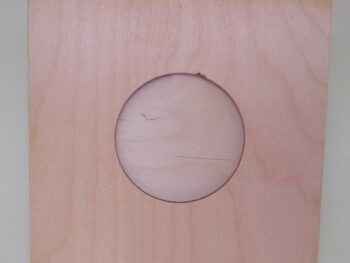 Porta fotografia in legno tondo