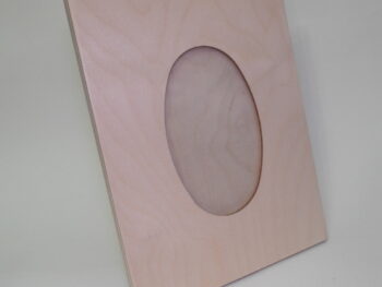 Porta fotografia in legno ovale