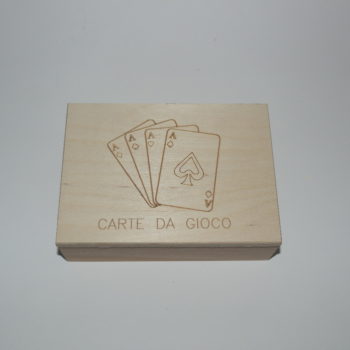 Scatola in legno incisa a laser cm 11 x 16 x 4