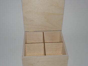 Scatola in legno incisa a laser cm 19x19x8