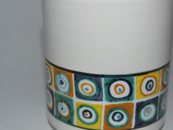 bicchiere in ceramica di castelli