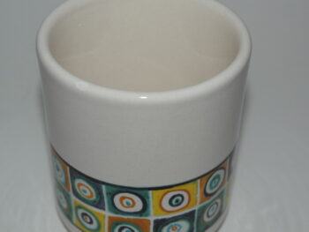 bicchiere in ceramica di castelli