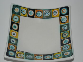 svuota tasca in ceramica di castelli