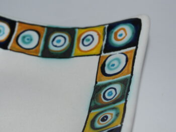 svuota tasca in ceramica di castelli