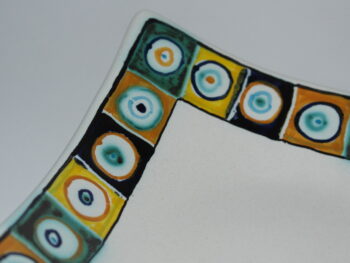 svuota tasca in ceramica di castelli