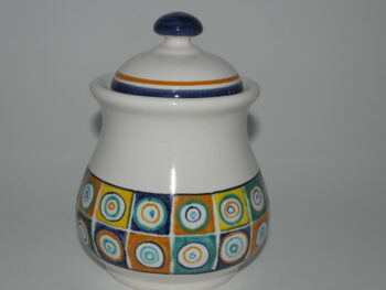 barattolo in ceramica di castelli terzo cielo