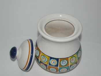 barattolo in ceramica di castelli terzo cielo