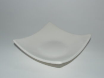 Svuota tasca giapponese in terracotta bianca