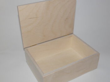 Scatola in legno con coperchio cm 14 x 19 x 6, 5