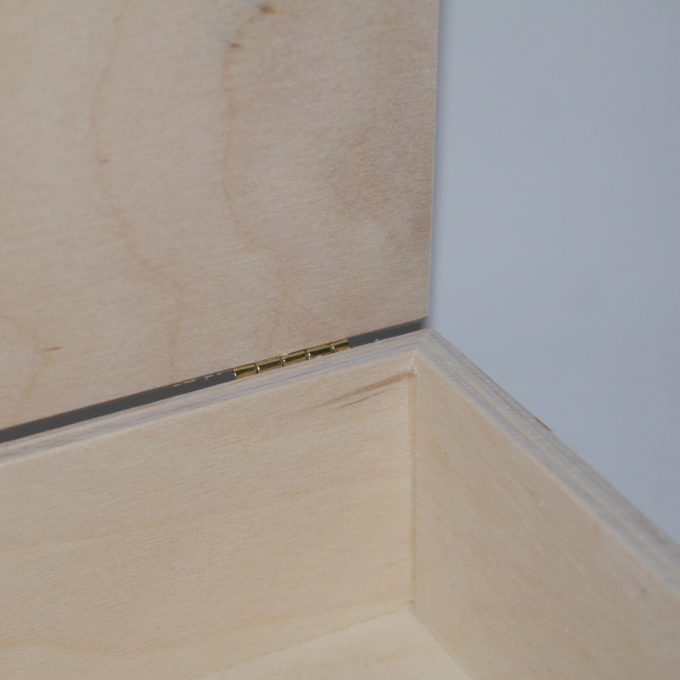 Scatola in legno con coperchio cm 14 x 19 x 6, 5