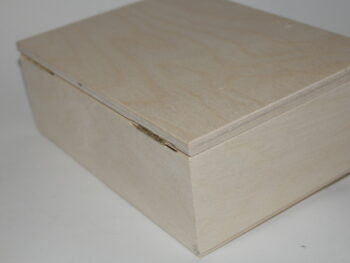 Scatola in legno con coperchio cm 14 x 19 x 6, 5
