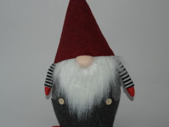 Gnomo fermaporta in stoffa maschio cm 45