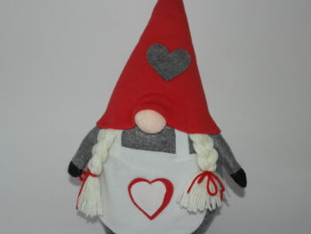 Gnomo fermaporta in stoffa maschio cm 45