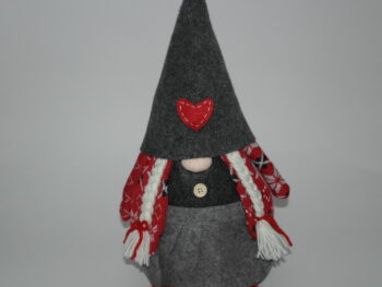 gnomo fermaporta femmina in stoffa cm 43