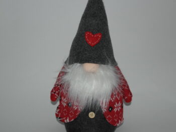 Gnomo fermaporta maschio in stoffa cm 43