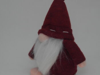 gnomo da arredamento con barba cm 15