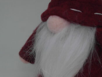 gnomo da arredamento con barba cm 15