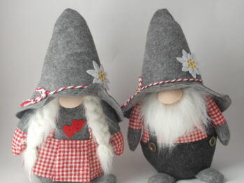 gnomo fermaporta con cappello cm 45