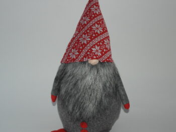 Gnomo fermaporta in stoffa maschio cm 45