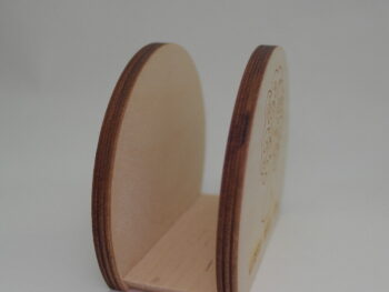 Portatovagliolo in legno tondo albero della vita inciso a laser cm 8,5 x 10 x 5,5