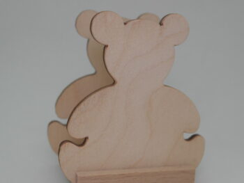 Portatovagliolo in legno forma Orso cm 9 x 6 x 5