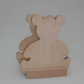 Portatovagliolo in legno forma Orso cm 9 x 6 x 5