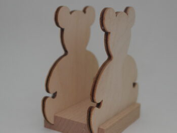 Portatovagliolo in legno forma Orso cm 9 x 6 x 5