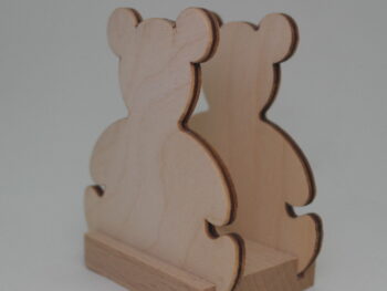 Portatovagliolo in legno forma Orso cm 9 x 6 x 5