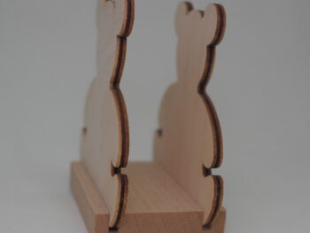 Portatovagliolo in legno forma Orso cm 9 x 6 x 5