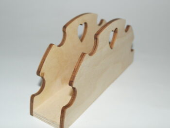 Portatovagliolo in legno lavorato con cuore