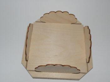 portatovaliolo in legno quadrato forma nuvola