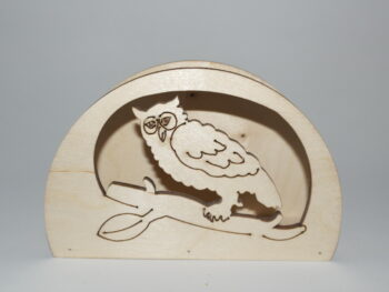 Portatovagliolo sagoma gufo