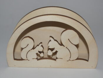 Portatovagliolo sagoma scoiattolo