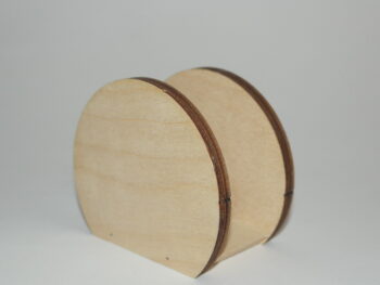 Portatovagliolo in legno tondo