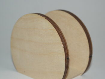 Portatovagliolo in legno tondo