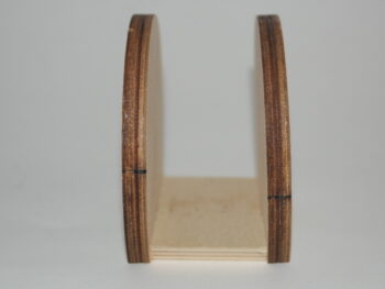 Portatovagliolo in legno tondo