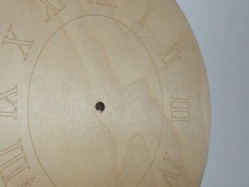 Sagoma orologio ovale in legno