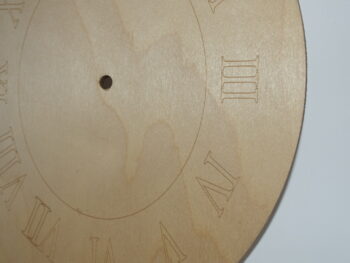 Sagoma orologio ovale in legno