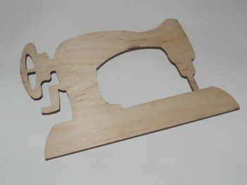 sagoma in legno macchina da cucire cm 20 x 14