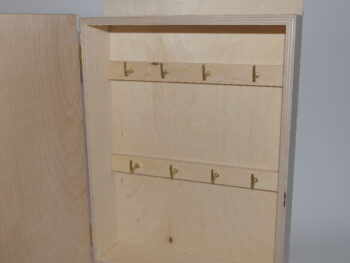 Scatola portachiavi in legno incisa a laser cm 22 x 28 x 5