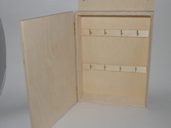 Scatola portachiavi in legno incisa a laser cm 22 x 28 x 5