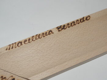 Taglia salame in legno personalizzato cm 34 x 7