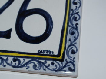 Mattonella in ceramica di Castelli cm 20x20