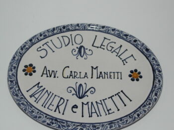 ceramica di castelli personalizzata